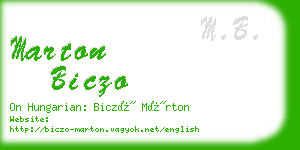 marton biczo business card